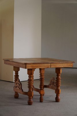 Late 19th Century Danish Baroque Square Dining / Desk Table-MXF-1363256