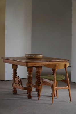 Late 19th Century Danish Baroque Square Dining / Desk Table-MXF-1363256