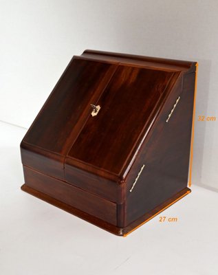 Late 19th Century English Mahogany Mailbox-RVK-1420420