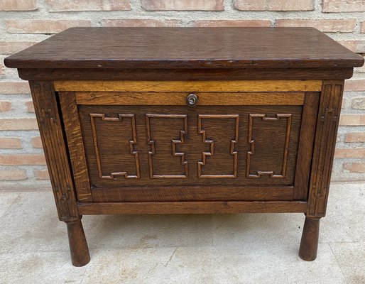 Late 19th Century French Carved Oak Coffer-NOU-1716315