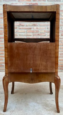 Late 19th Century French Louis XV Style Marquetry and Marble Chest of Drawers-NOU-1245308