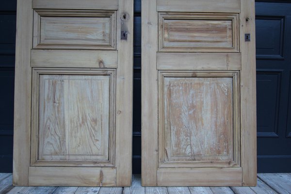 Late 19th Century French Pine Doors, 1890s, Set of 2-TAT-1751872