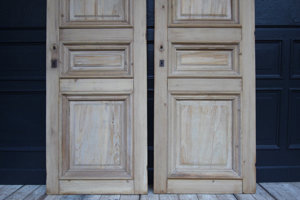 Late 19th Century French Pine Doors, 1890s, Set of 2-TAT-1751872