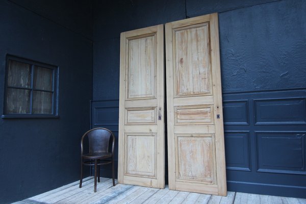 Late 19th Century French Pine Doors, 1890s, Set of 2-TAT-1751872