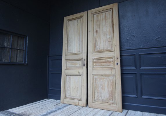 Late 19th Century French Pine Doors, 1890s, Set of 2-TAT-1751872