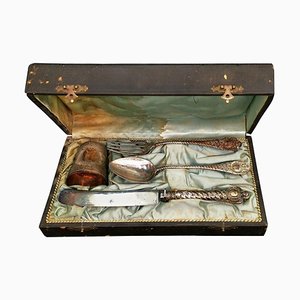 Late-19th Century French Silver Baptism Set, Set of 4-ZCI-752719