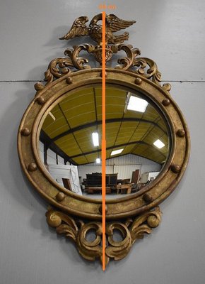 Late-19th Century Gilded Wood Witch Mirror-RVK-776128