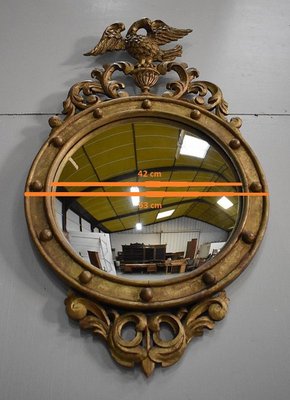 Late-19th Century Gilded Wood Witch Mirror-RVK-776128