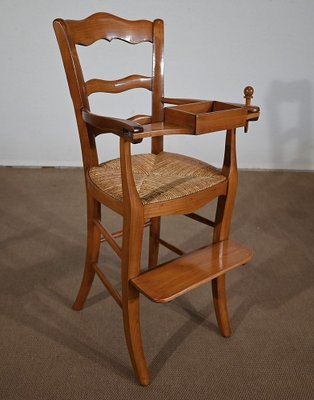 Late 19th Century High Chair in Solid Cherrywood-RVK-1452740