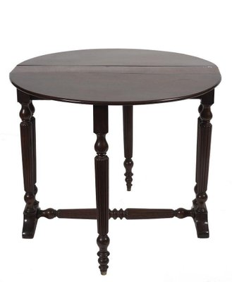 Late-19th Century Italian Mahogany Side Table-ZCI-752123