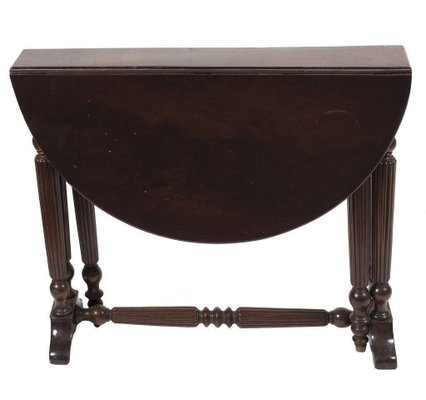 Late-19th Century Italian Mahogany Side Table-ZCI-752123