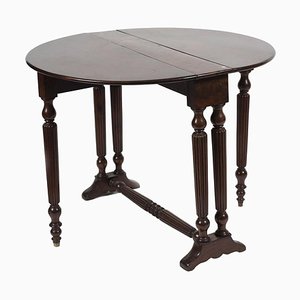 Late-19th Century Italian Mahogany Side Table-ZCI-752123