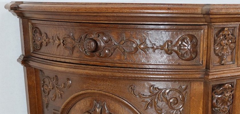 Late 19th Century Louis Philippe Style Oak Buffet-RVK-1386792