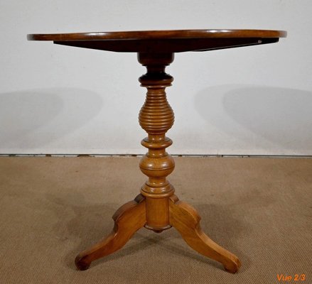 Late 19th Century Louis Philippe Style Walnut Pedestal Table-RVK-1453833