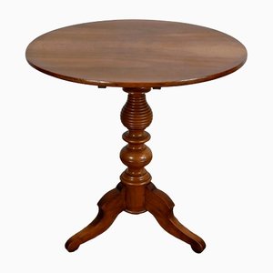 Late 19th Century Louis Philippe Style Walnut Pedestal Table-RVK-1453833