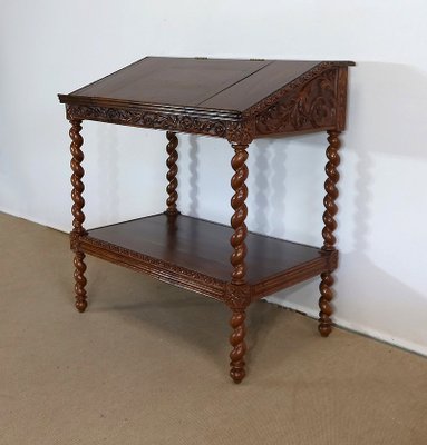 Late 19th Century Louis XIII Style Solid Oak Desk-RVK-1328932