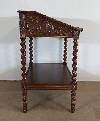 Late 19th Century Louis XIII Style Solid Oak Desk-RVK-1328932