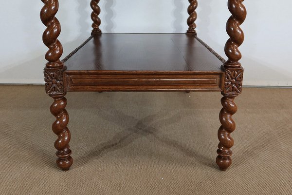 Late 19th Century Louis XIII Style Solid Oak Desk-RVK-1328932