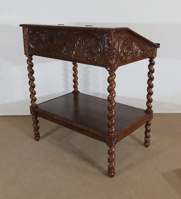 Late 19th Century Louis XIII Style Solid Oak Desk-RVK-1328932