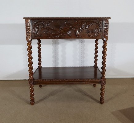 Late 19th Century Louis XIII Style Solid Oak Desk-RVK-1328932