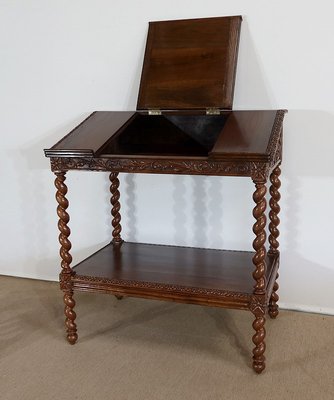 Late 19th Century Louis XIII Style Solid Oak Desk-RVK-1328932