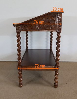 Late 19th Century Louis XIII Style Solid Oak Desk-RVK-1328932