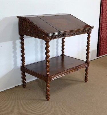 Late 19th Century Louis XIII Style Solid Oak Desk-RVK-1328932