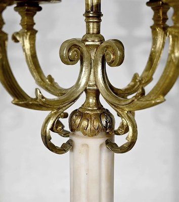 Late 19th Century Louis XVI Style Gilded Bronze Candlesticks, Set of 2-RVK-1452798