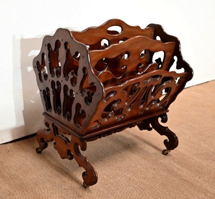 Late 19th Century Magazine Rack in Mahogany-RVK-1421557