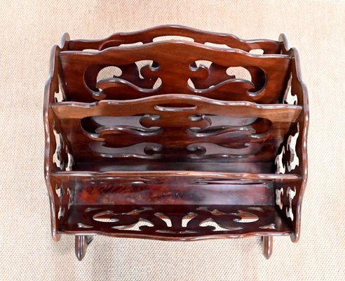 Late 19th Century Magazine Rack in Mahogany-RVK-1421557