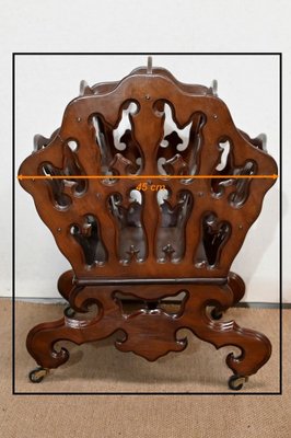 Late 19th Century Magazine Rack in Mahogany-RVK-1421557