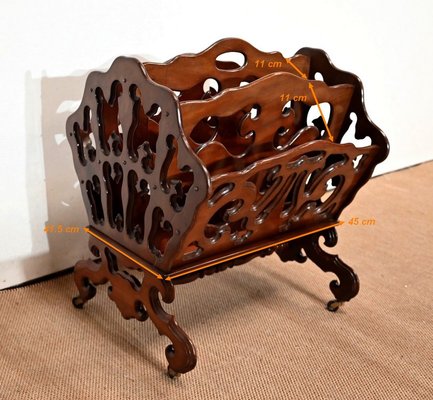 Late 19th Century Magazine Rack in Mahogany-RVK-1421557