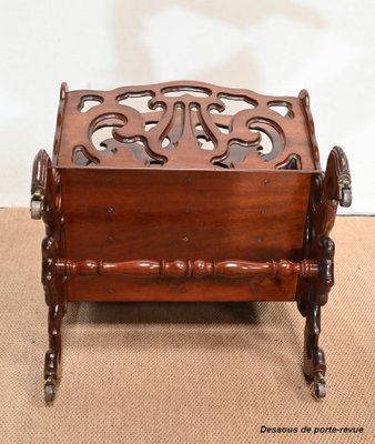 Late 19th Century Magazine Rack in Mahogany-RVK-1421557