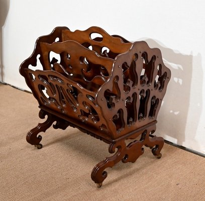 Late 19th Century Magazine Rack in Mahogany-RVK-1421557