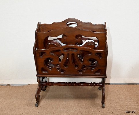 Late 19th Century Magazine Rack in Mahogany-RVK-1421557