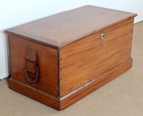 Late 19th Century Mahogany Travel Trunk-RVK-1386803