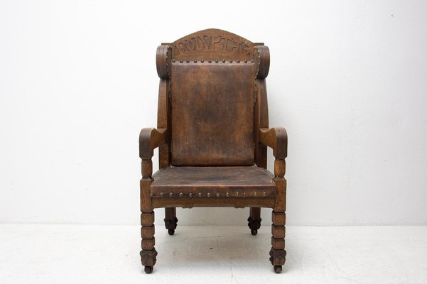 Late 19th Century Massive Throne Chair in Historicist Style-HXT-985890