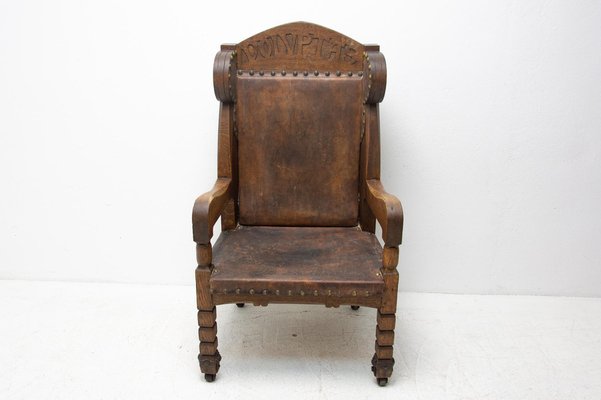 Late 19th Century Massive Throne Chair in Historicist Style-HXT-985890