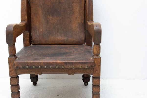 Late 19th Century Massive Throne Chair in Historicist Style-HXT-985890