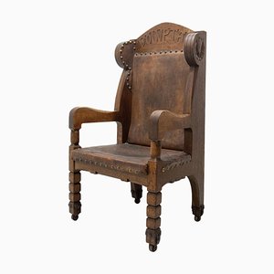 Late 19th Century Massive Throne Chair in Historicist Style-HXT-985890