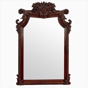 Late 19th Century Oak Chimney Mirror-RVK-1328795