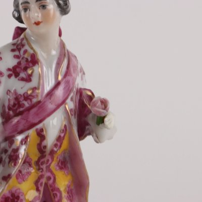 Late 19th Century Painted Porcelain Figurines, Set of 2-VMM-1724820