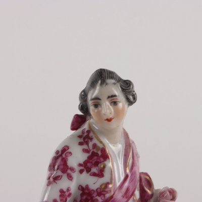 Late 19th Century Painted Porcelain Figurines, Set of 2-VMM-1724820