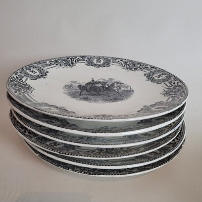 Late 19th Century Plates from Boch La Louvière, Set of 18-SYQ-1791611