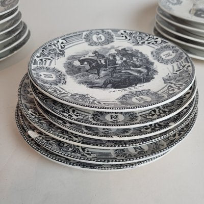 Late 19th Century Plates from Boch La Louvière, Set of 18-SYQ-1791611