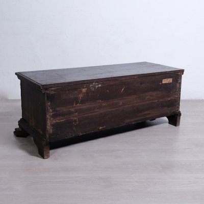 Late 19th Century Revisited Wooden Chest with Single Drawer with Two Compartments-XSG-2040972