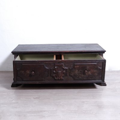 Late 19th Century Revisited Wooden Chest with Single Drawer with Two Compartments-XSG-2040972