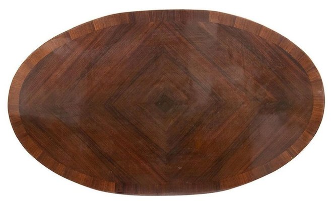 Late-19th Century Rosewood Round Coffee Table-ZCI-751742