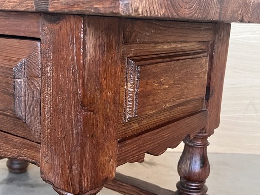 Late 19th Century Rustic Pyrenees Mountains Side Table, 1890s-PSK-1792290