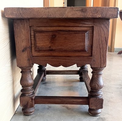 Late 19th Century Rustic Pyrenees Mountains Side Table, 1890s-PSK-1792290